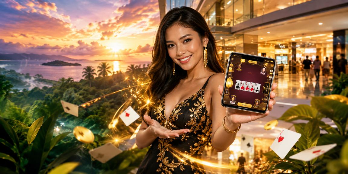 Pengguna Kota Kinabalu memainkan permainan kad di b48 menggunakan telefon